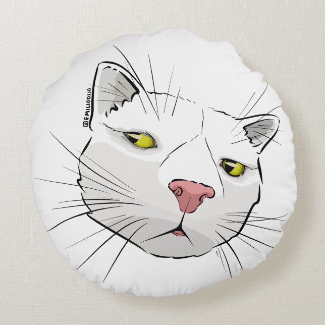 Suspicious  round cushion (Back)