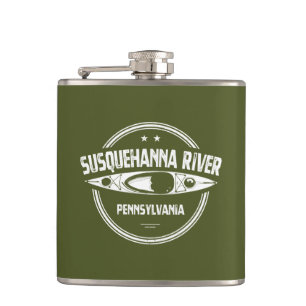 Susquehanna River, Pennsylvania Hip Flask