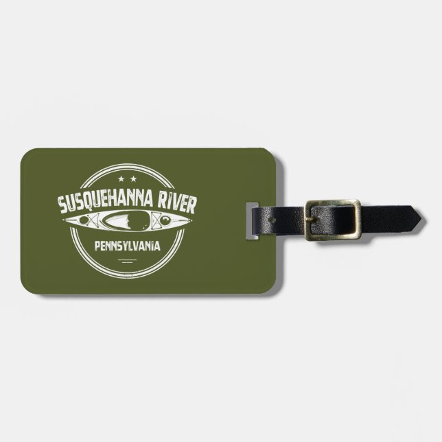 Susquehanna River, Pennsylvania Luggage Tag (Front Horizontal)