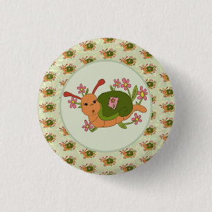 Süße Schnecke 3 Cm Round Badge