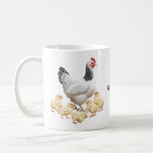 Sussex Chicken Mama Hen and Chicks Coffee Mug