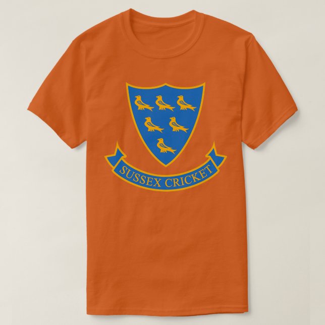 Sussex County Club Cricket 1 T-Shirt (Design Front)