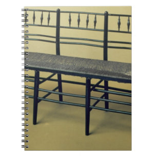 Sussex rush-seated chair (wood and rush) spiral notebook