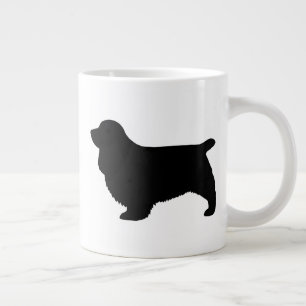 Sussex Spaniel Dog Breed Silhouettes Large Coffee Mug