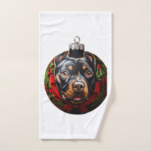 Sussex Spaniel Happy Christmas Hand Towel