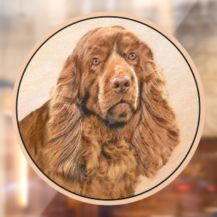 Sussex Spaniel Painting - Cute Original Dog Art