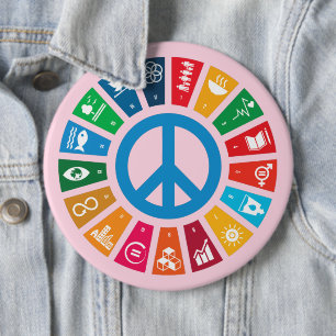 Sustainability Goals Advocacy Community Action 6 Cm Round Badge