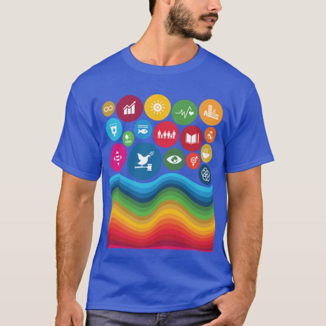 Sustainable Development Goals SDGs UN Global Goals T-Shirt (Front)
