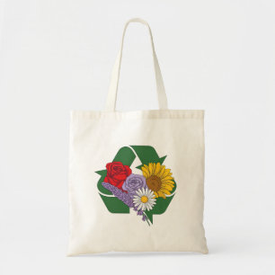 Sustainable Floral Harmony   Eco-Friendly Nature  Tote Bag