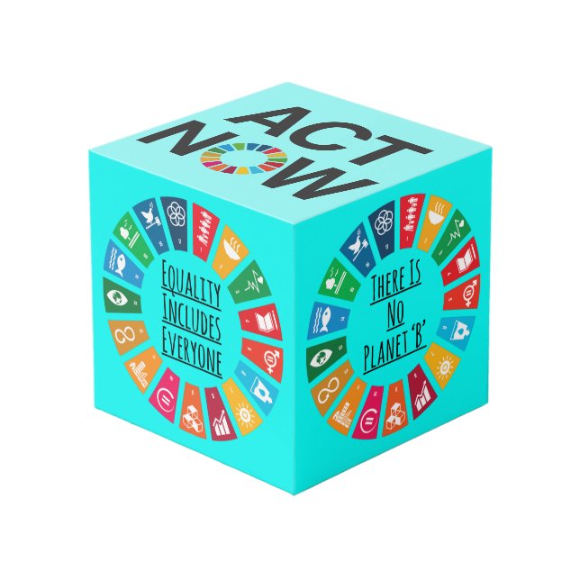 Sustainable Future Cube (Front Angled)