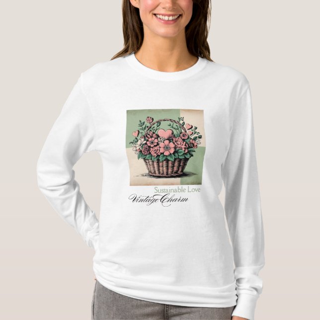 Sustainable Love, Vintage Charm T-Shirt (Front)