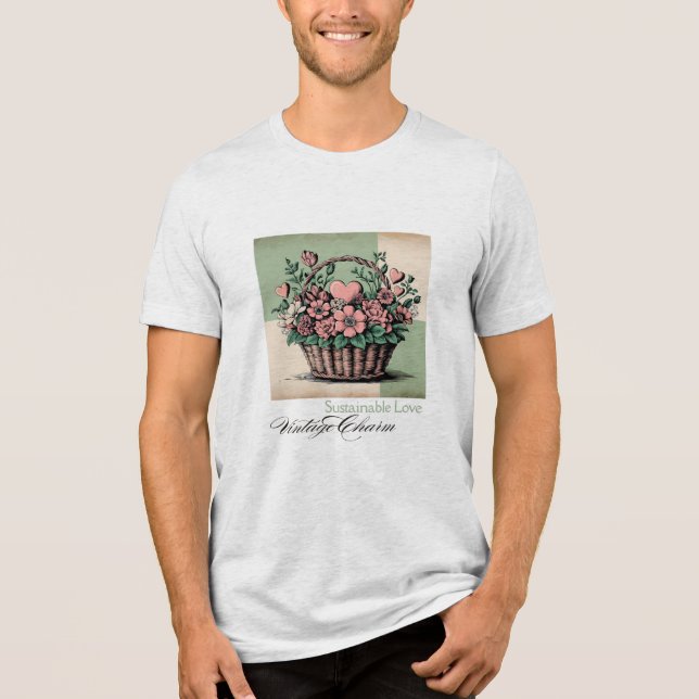 Sustainable Love, Vintage Charm Tri-Blend Shirt (Front)