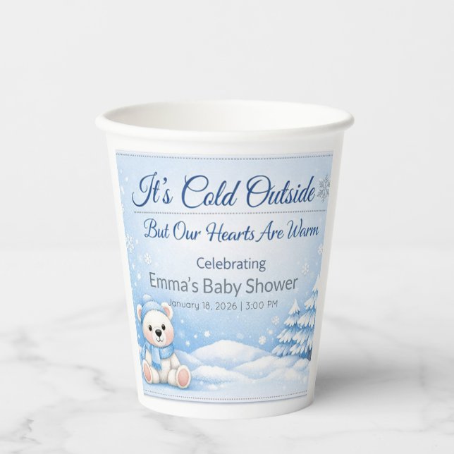 Sustainable Paper Cups Wax Cups Single Wall Cups (Front)