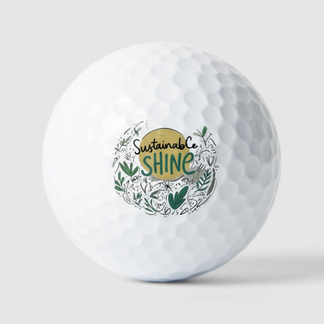 Sustainable Shine  Golf Balls (Front)