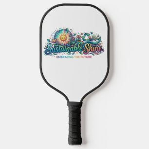 Sustainable Shine T-Shirt–Eco-Friendly Inspiration Pickleball Paddle