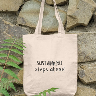 Sustainable Steps Ahead Eco-Friendly Grocery Tote Bag