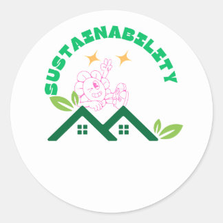 Sustainable stickers promote eco-friendly life .