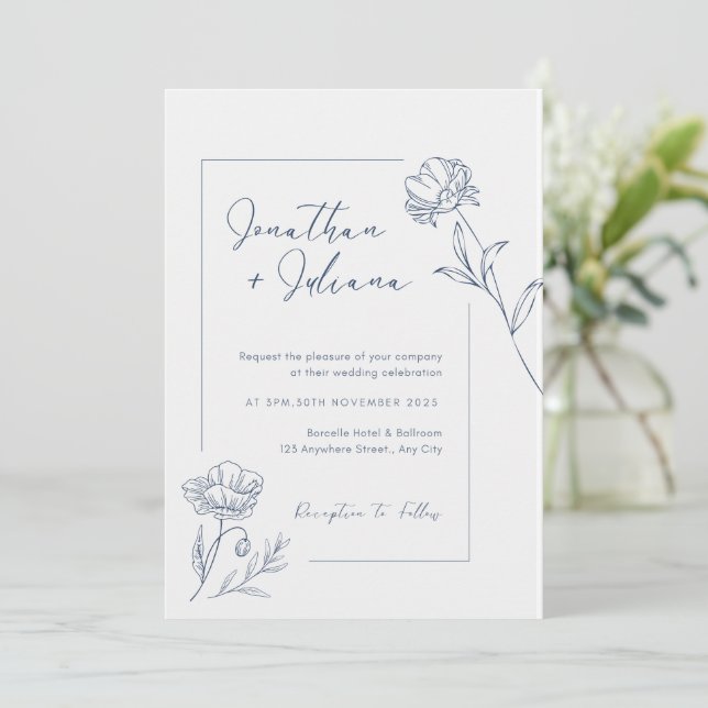 sustainable wedding invitations (Standing Front)