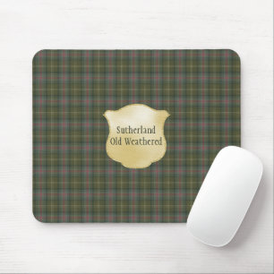 Sutherland Old Weathered Original Scottish Tartan Mouse Pad