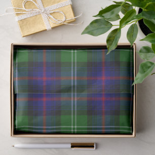 Sutherland tartan blue green plaid tissue paper