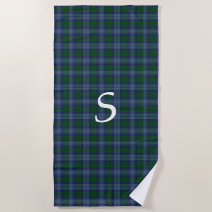 Sutherland Tartan Plaid Beach Towel