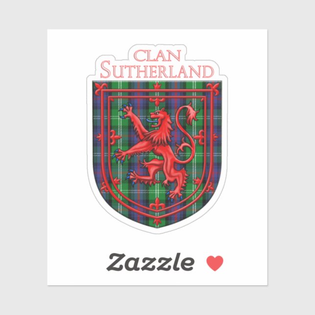 Sutherland Tartan Scottish Plaid Lion Rampant (Sheet)