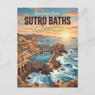 Sutro Baths California Postcard