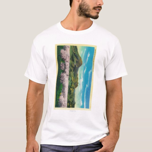 Sutter Buttes and Orchards in Bloom T-Shirt (Front)