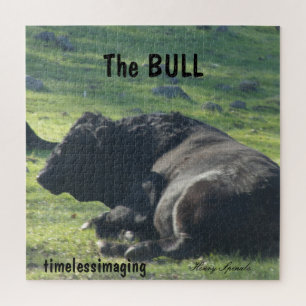 Sutter Buttes Mountain Range the Bull Puzzle.  Jigsaw Puzzle