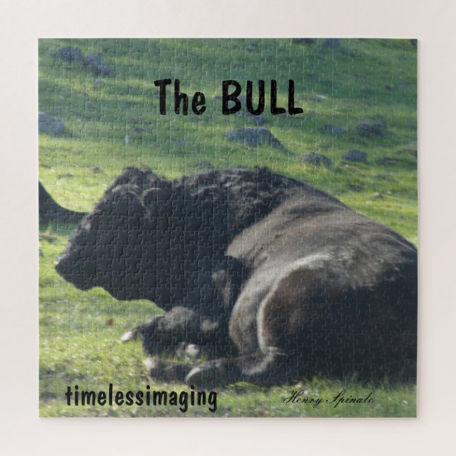 Sutter Buttes Mountain Range the Bull Puzzle.  Jigsaw Puzzle (Vertical)