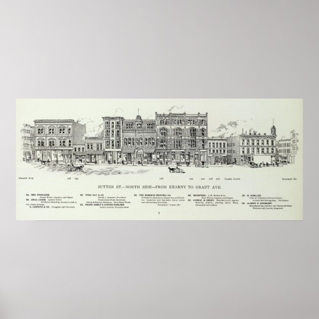 Sutter North side Kearny and Grant Poster (Front)