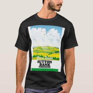 Sutton Bank yorkshire travel poster T-Shirt