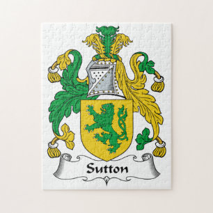 Sutton Family Crest Jigsaw Puzzle