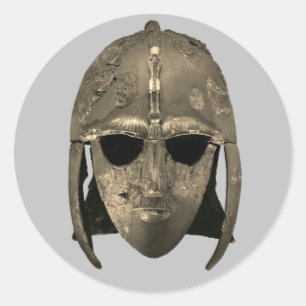 Sutton Hoo helmet Classic Round Sticker