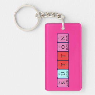 Sutton periodic table name keyring