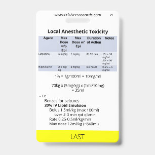Suture/LAST Badge ID Badge