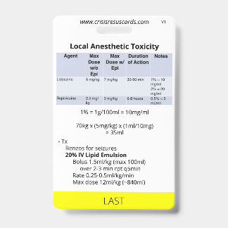 Suture/LAST Badge ID Badge