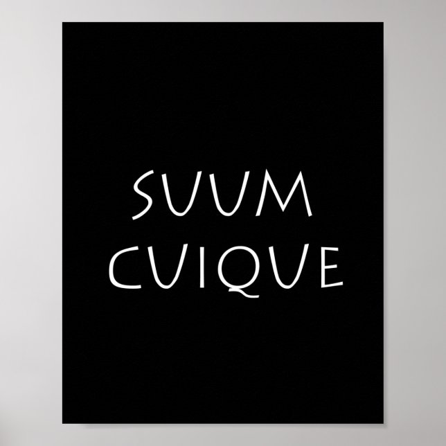 Suum cuique poster (Front)