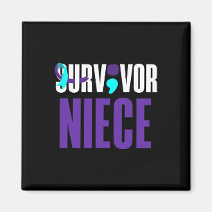 Suvivor Niece Support Suicide Prevention Awareness Magnet