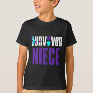Suvivor Niece Support Suicide Prevention Awareness T-Shirt