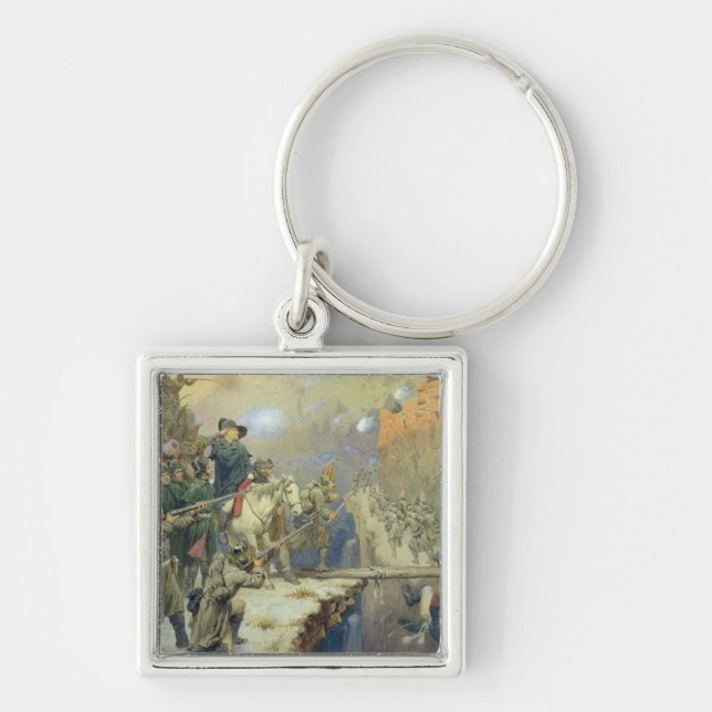 Suvorov crossing the Devil's Bridge in 1799, 1880 Key Ring (Front)
