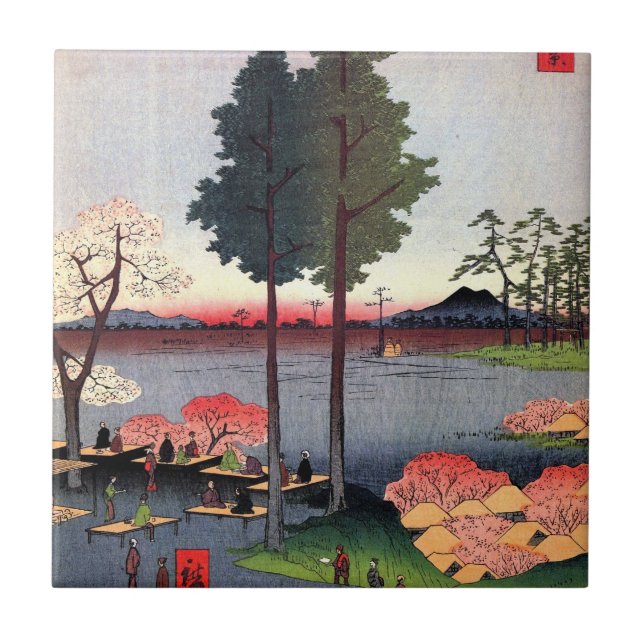 Suwa Bluff in Nippori (日暮里諏訪の台) Tile (Front)