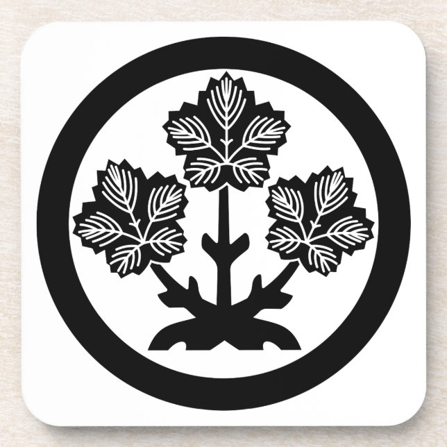 Suwa paper mulberry leaf coaster (Front)