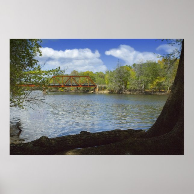 Suwannee River Railroad Trestle Print (Front)