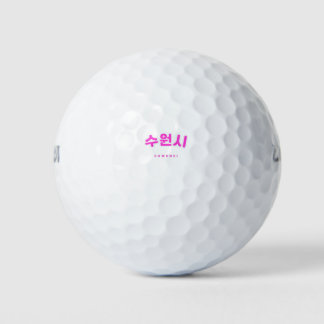 Suwonsi Pink South Korea Hangul Golf Balls