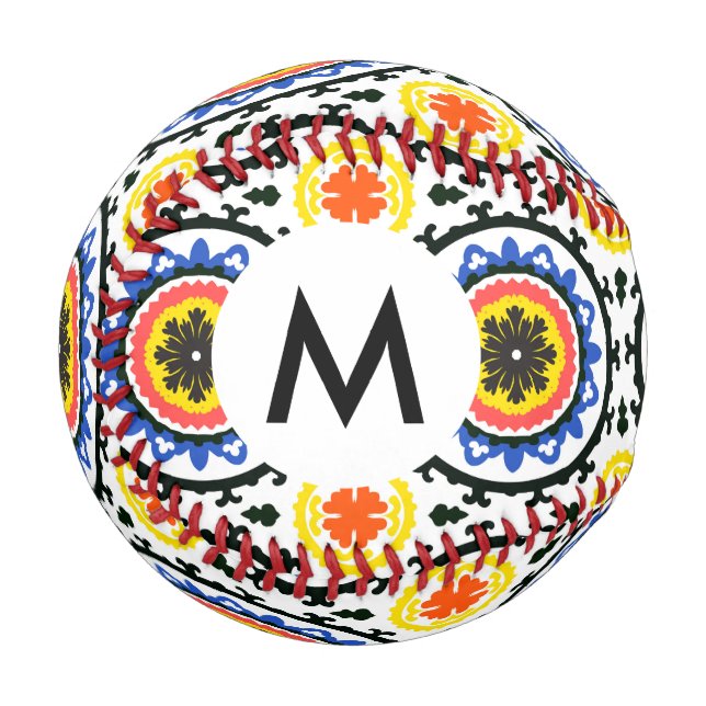 Suzani Pattern Baseball (Front Left)