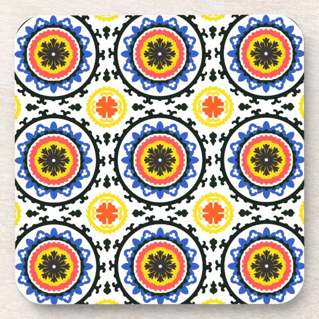 Suzani Pattern Coaster (Front)
