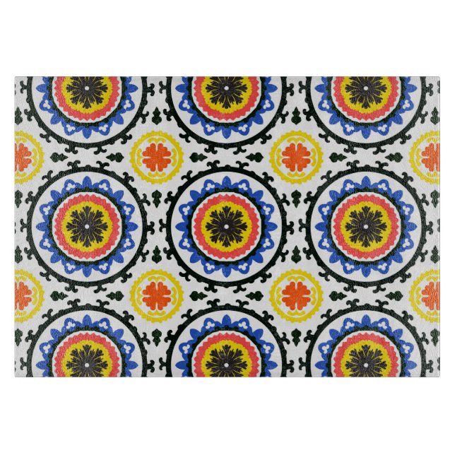 Suzani Pattern Cutting Board (Front)
