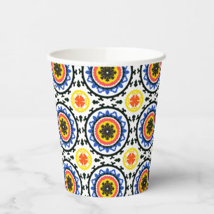 Suzani Pattern Paper Cups