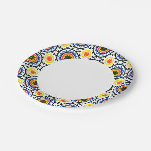 Suzani Pattern Paper Plate